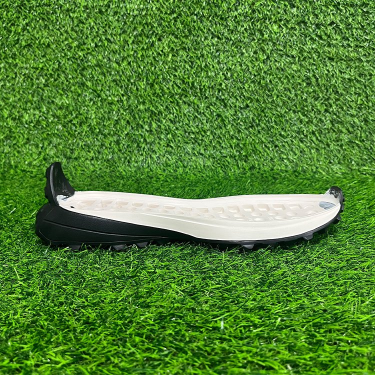 Black White Two-Tone Laminated Non-Slip Abrasion-Resistant IP Sole Highly Elastic Lightweight Easy to Clean Outdoor Activities
