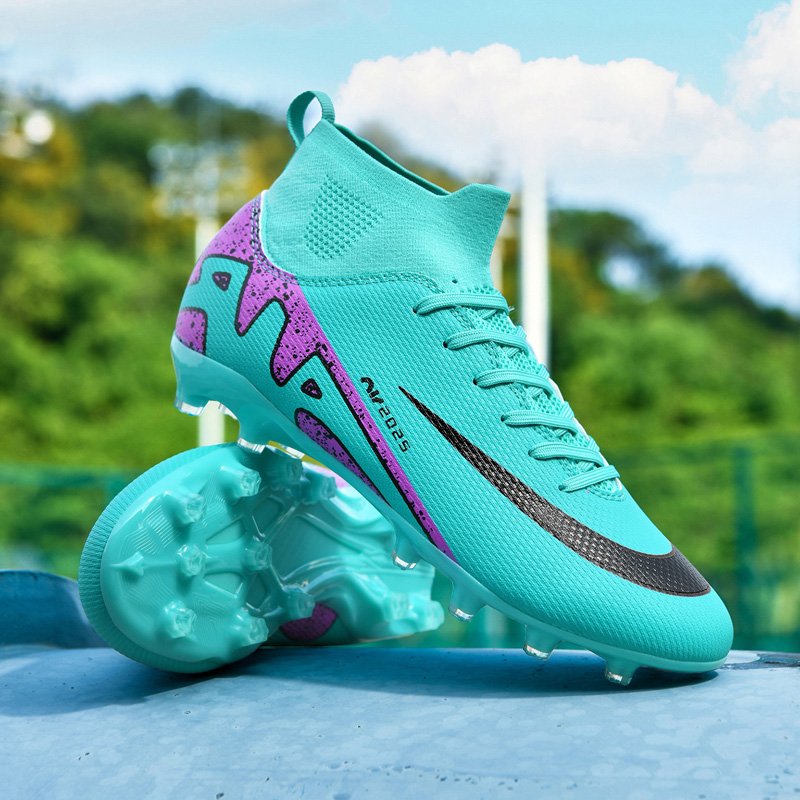 2024 wholesale men's long spike non-slip soccer shoes factory custom LOGO exclusive children's training football boots