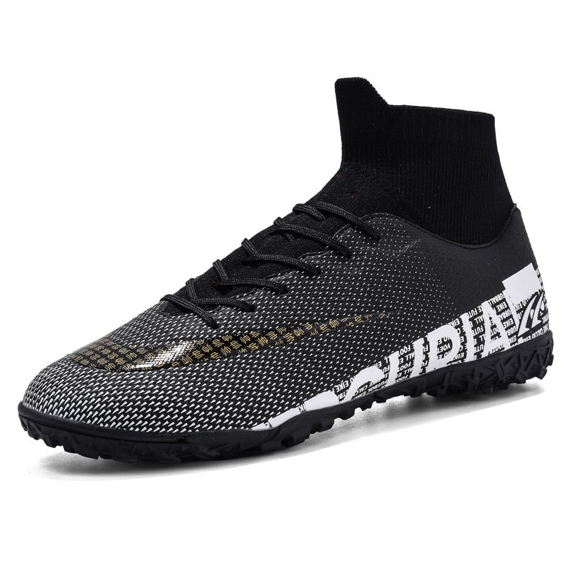 Men Soccer Shoes TF/FG High Ankle Football Boots Male Teenagers Adult Cleats Grass Training Match Sneakers 35-45