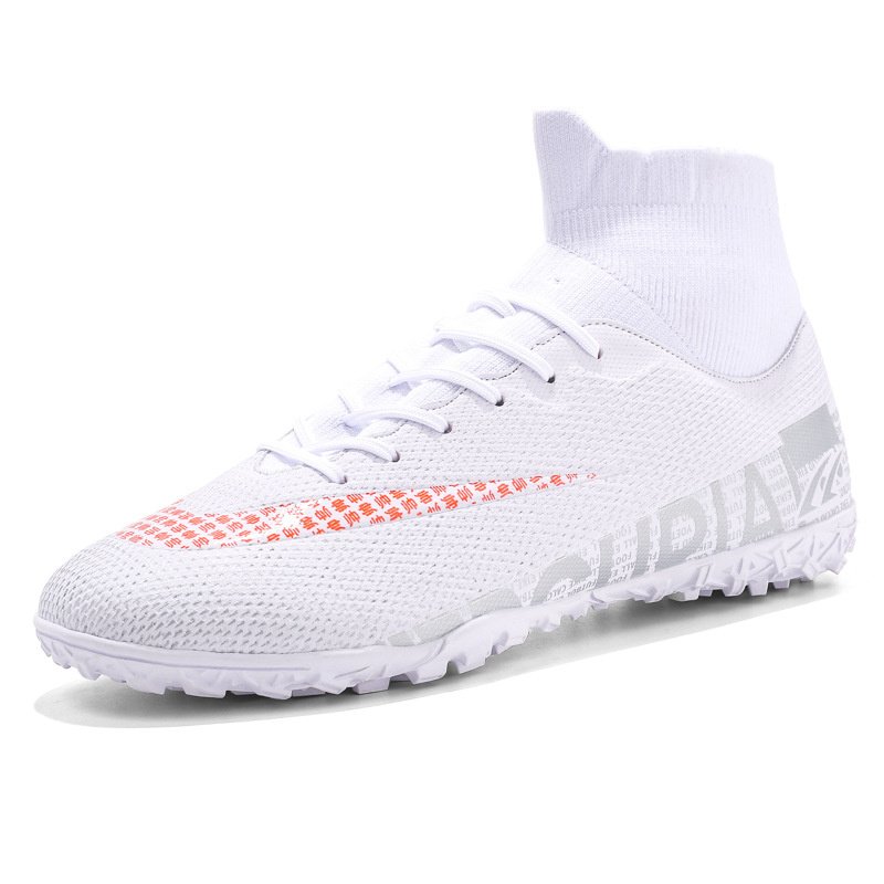 Men Soccer Shoes TF/FG High Ankle Football Boots Male Teenagers Adult Cleats Grass Training Match Sneakers 35-45