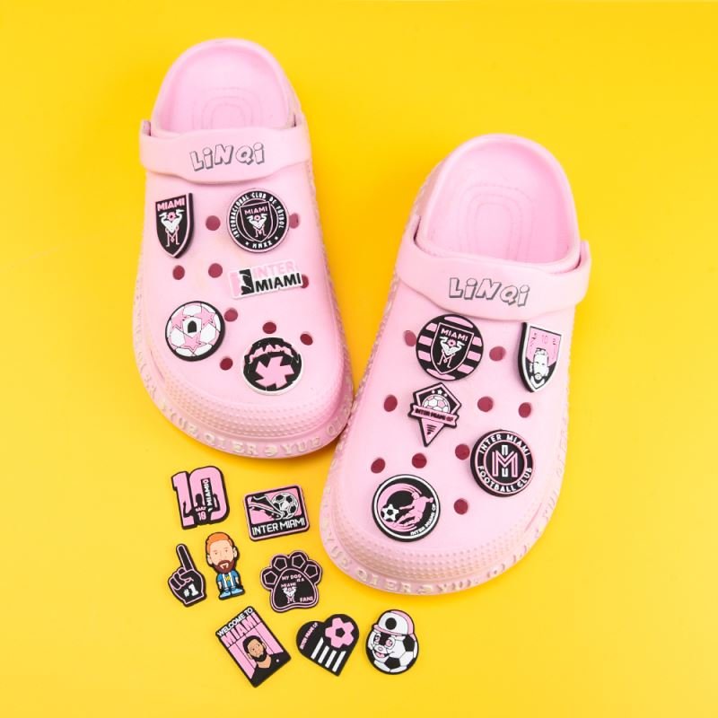 hot selling Argentina messi soccer sports star clog charms shoe charms custom football team clog charms