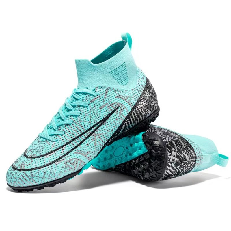 LHSPT Soccer Boots Long spike broken spike high-top breathable sports training shoes