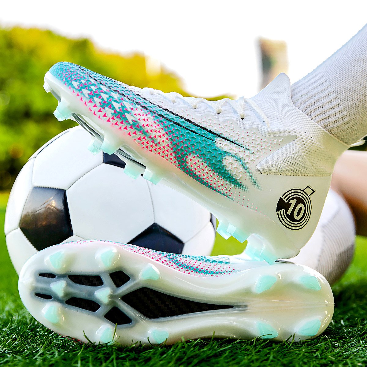 Aggressive Spikes Prodigy Football Cleats Popular Design for Men Outdoor Soccer Games Summer Winter Spring-Mens Football Boots