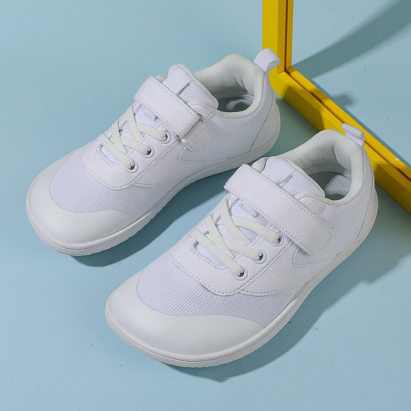 Unisex Children's Comfortable Breathable Sneakers New Wide Head Barefoot Shoes with Logo Pattern Simple Design for Soccer