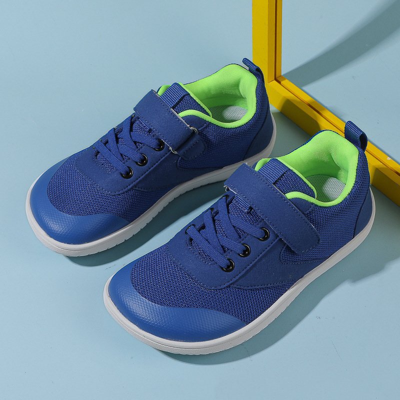 Unisex Children's Comfortable Breathable Sneakers New Wide Head Barefoot Shoes with Logo Pattern Simple Design for Soccer