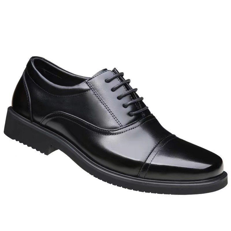 Autumn and winter new men's retro design leather casual walking shoes wear-resistant soft sole sports walking shoes