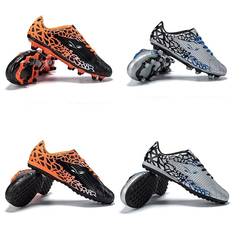 2023 adults Fashion digital printing Football Sports Training Shoes Turf Non-slip spikes High-top Football Soccer Shoes