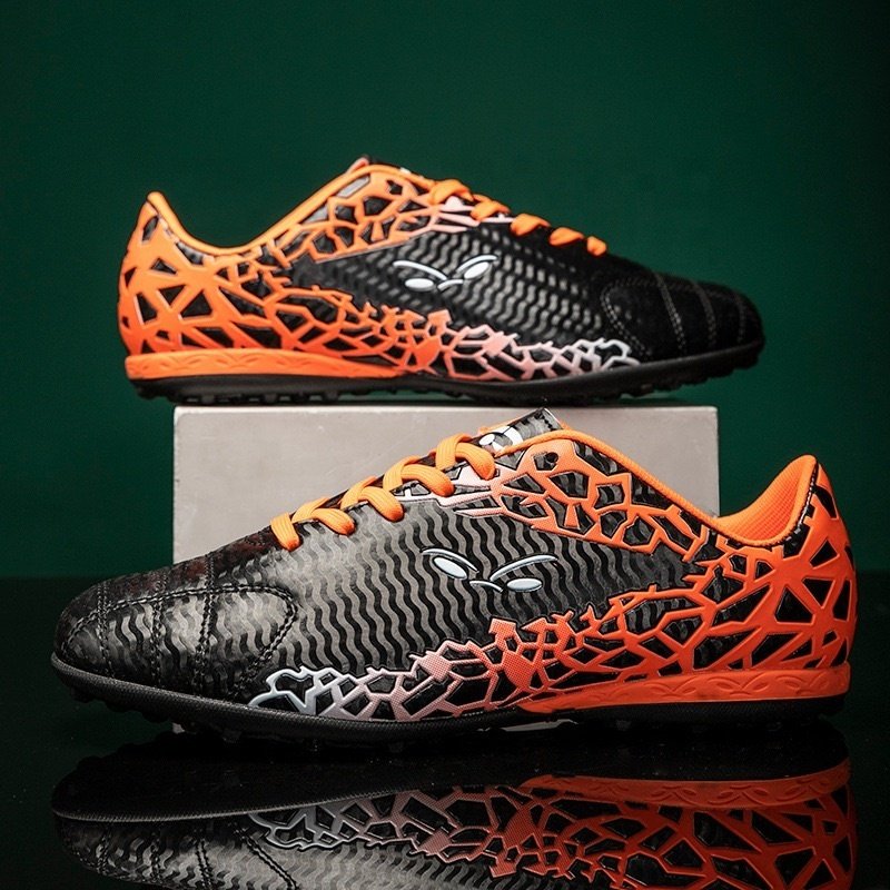 2023 adults Fashion digital printing Football Sports Training Shoes Turf Non-slip spikes High-top Football Soccer Shoes