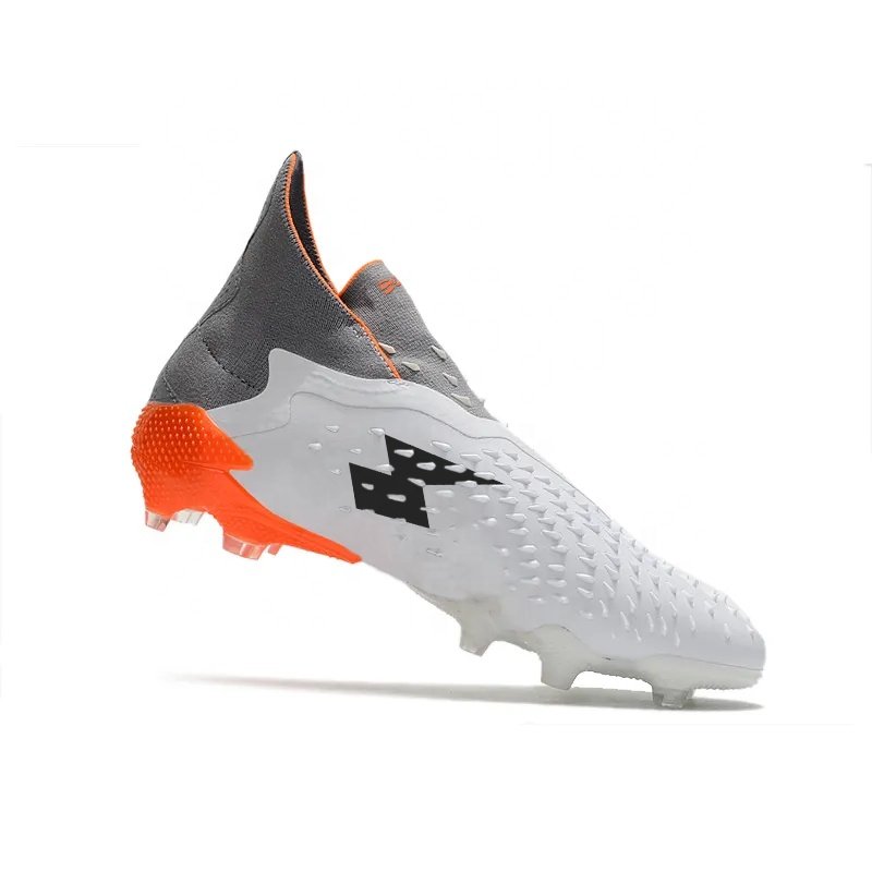 2021 Whitespark suit knitted FG football shoes PREDATOR FREAK + FG Soccer Shoes For Men