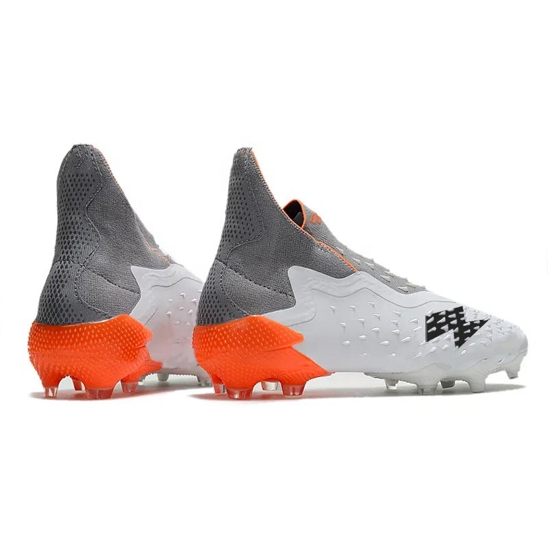 2021 Whitespark suit knitted FG football shoes PREDATOR FREAK + FG Soccer Shoes For Men