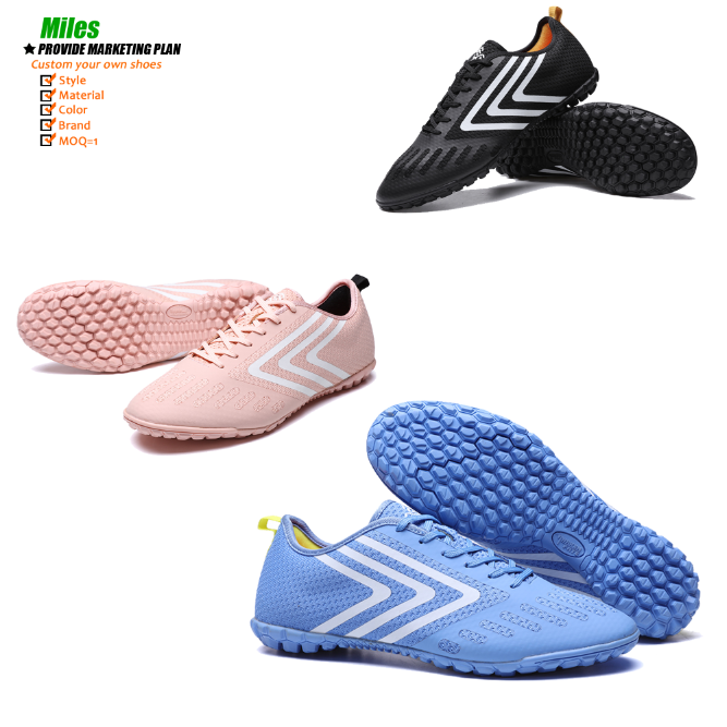 Original printed factory wholesale high-quality football boots Custom Logo anti slip breathable custom outdoor men Soccer shoes