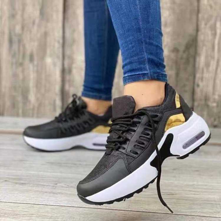 2024 womens new high-quality sports shoescomfortable and breathable high heels women's walking air cushion sports shoes