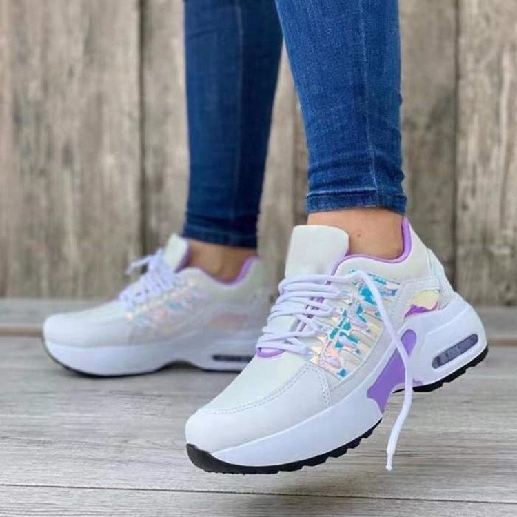 2024 womens new high-quality sports shoescomfortable and breathable high heels women's walking air cushion sports shoes