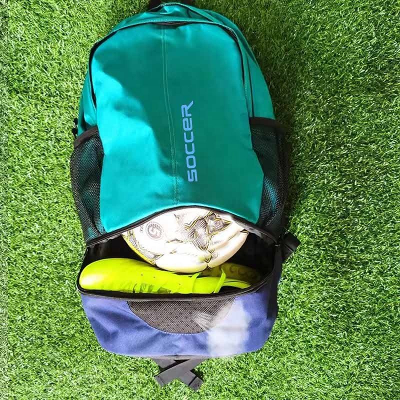 2024 Custom LOGO Gym Training Youth Football Team Soccer bags Backpack Waterproof nylon Casual Sports Basketball Shoes Backpacks