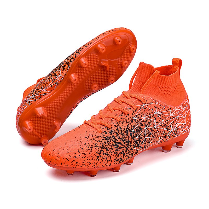 Best Selling Football Boots for Summer Original Full Knitted Waterproof Studded Soccer Shoes Size Range 36-45