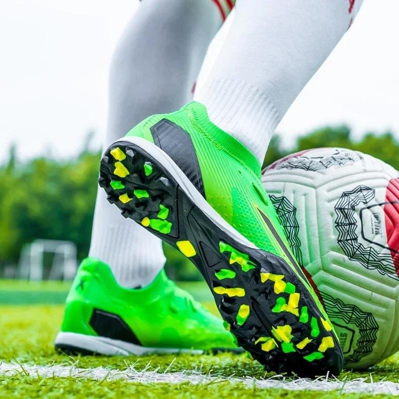 FG/TF High Quality Mens Soccer Shoes Non-Slip Turf Soccer Cleats for Kids Training Football Boots Chuteira Campo 35-45