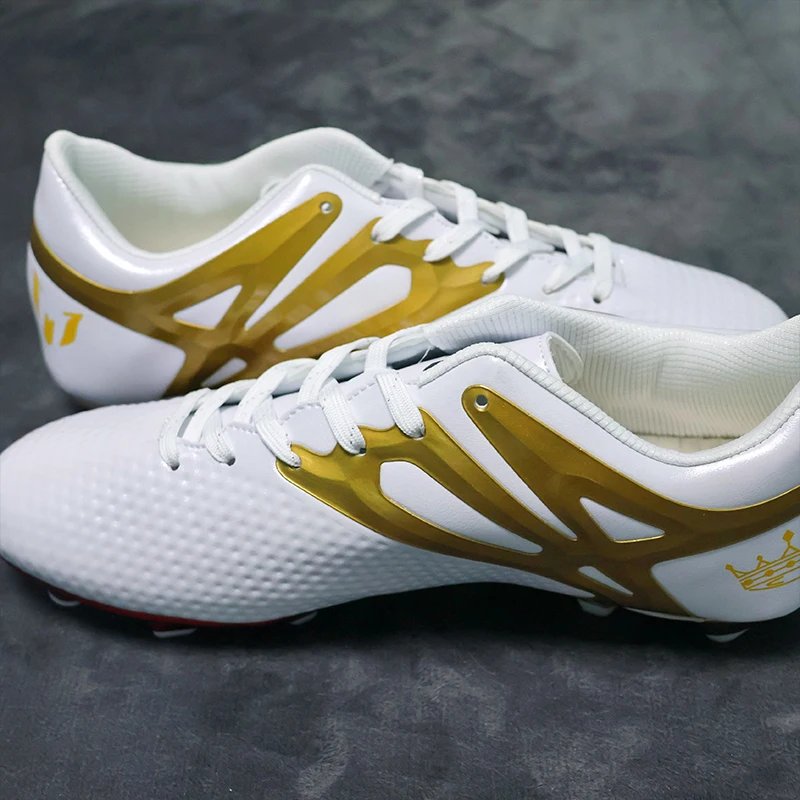 FG High Quality Mens Soccer Shoes Non-Slip Turf Soccer Cleats for Kids TF/FG Training Football Boots Chuteira Campo 35-45