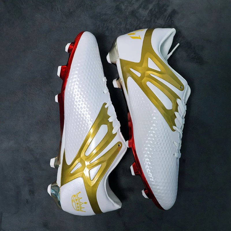FG High Quality Mens Soccer Shoes Non-Slip Turf Soccer Cleats for Kids TF/FG Training Football Boots Chuteira Campo 35-45