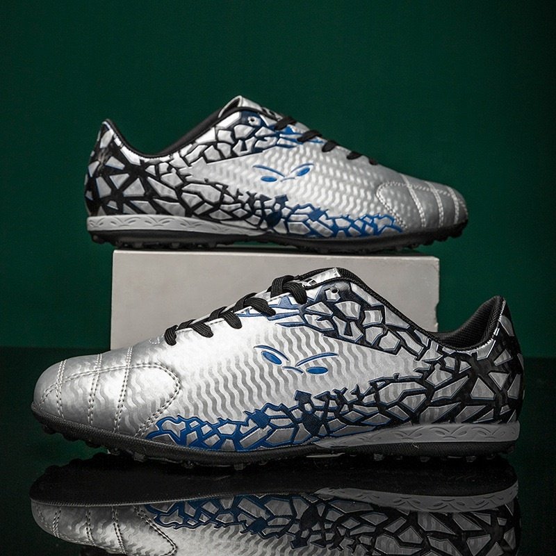 high quality adults Fashion digital printing Football Sports Training Shoes Turf Non-slip spikes High-top Football Soccer Shoes