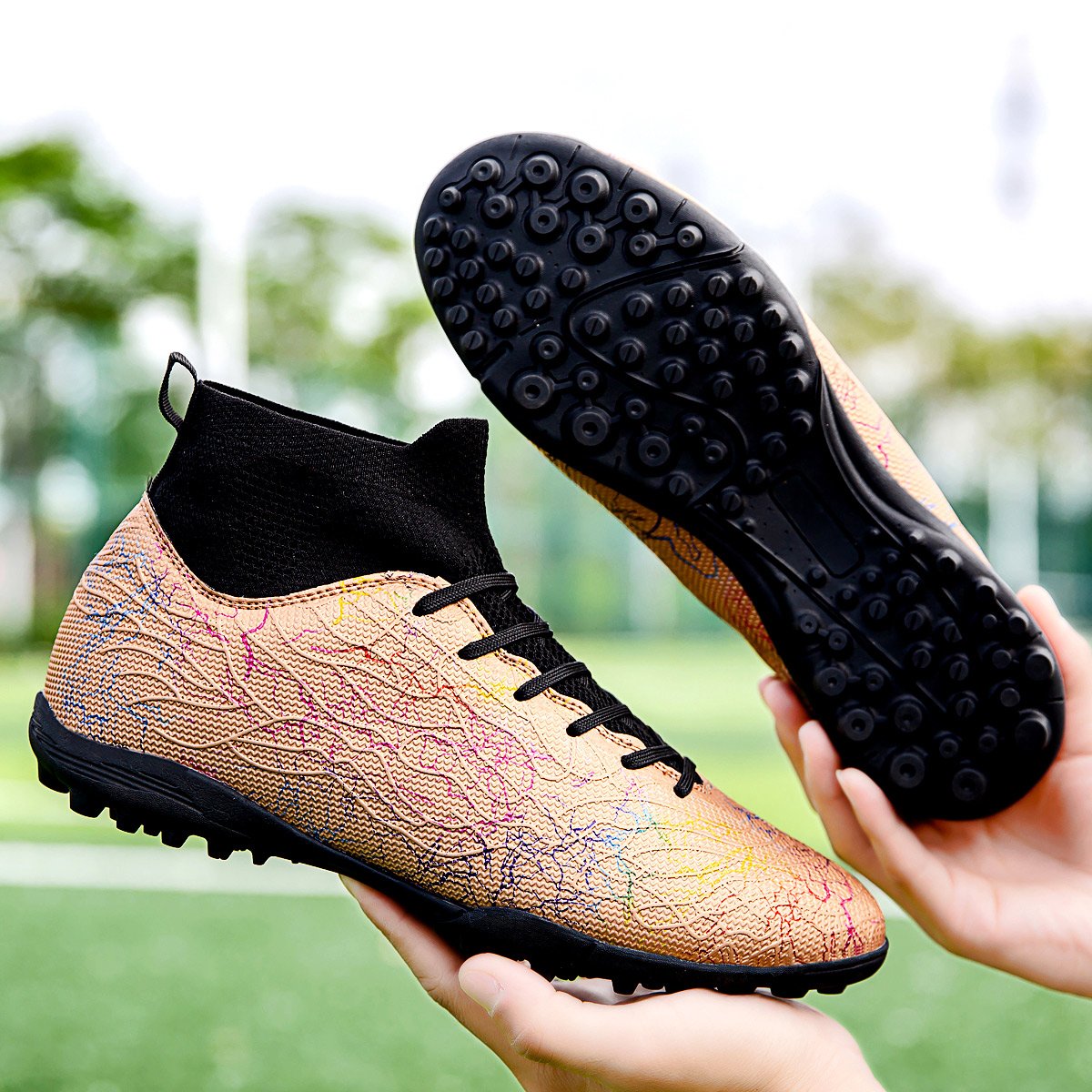 High Quality Men's Original Soccer Shoes Customized Wholesale Outdoor Soccer Shoes Lightweight Breathable Soccer Shoes for Men