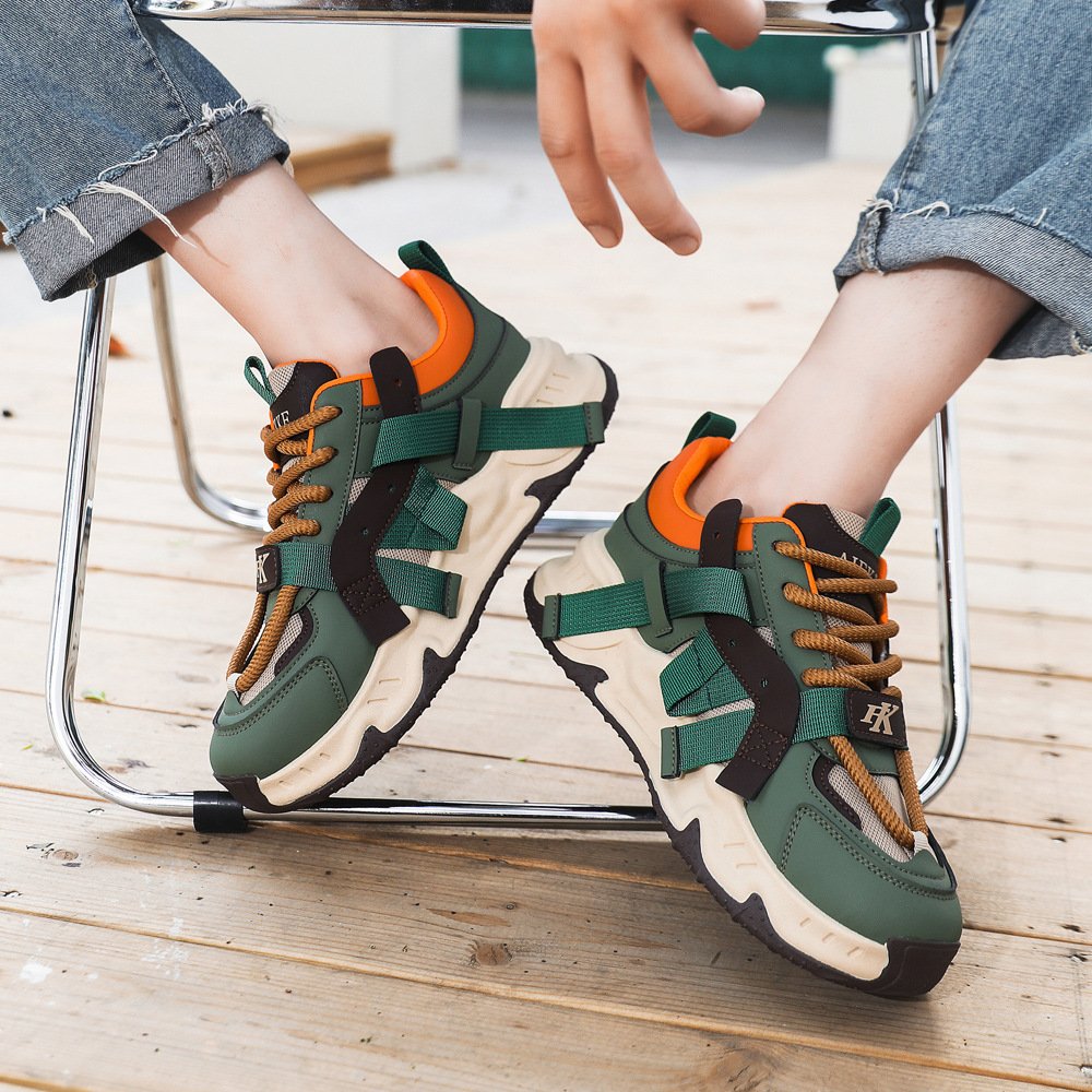 2024 autumn and winter new fashion design men's sports walking shoes leisure skateboard shoes increase sports shoes