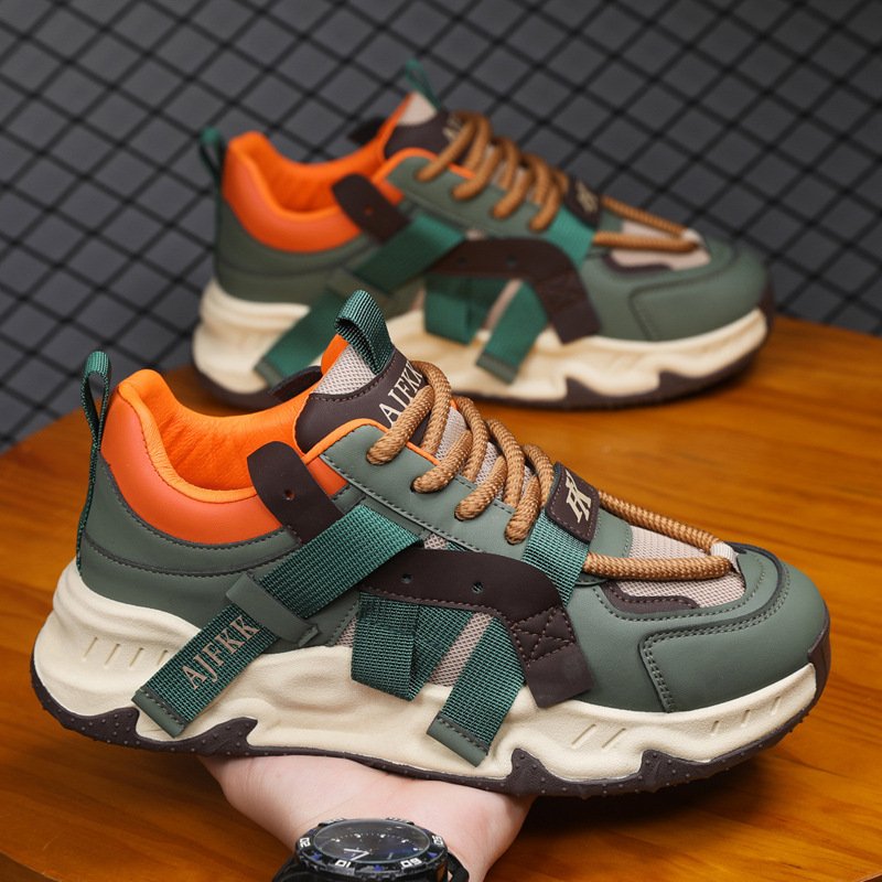 2024 autumn and winter new fashion design men's sports walking shoes leisure skateboard shoes increase sports shoes
