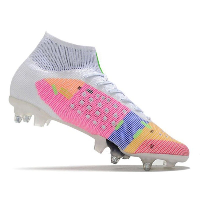 High Quality Men's Soccer Boots Anti-Training High Ankle Cleats Shoes for Outdoor Football Synthetic Upper Summer Winter Seasons