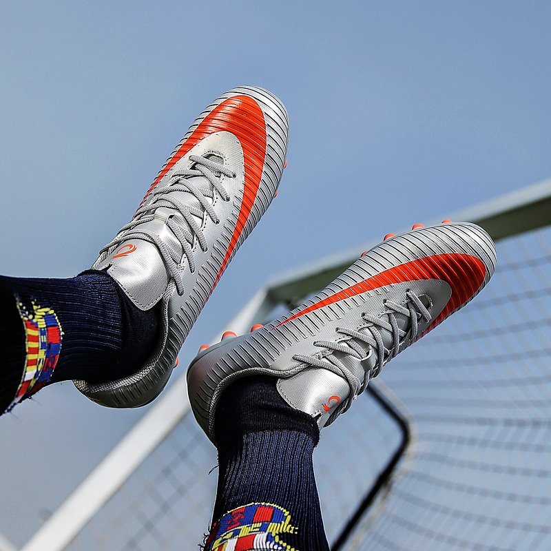 Hot Sell Women Outdoor Ag Football Boots Cleats Spike High Ankle Training Soccer Shoes For Men