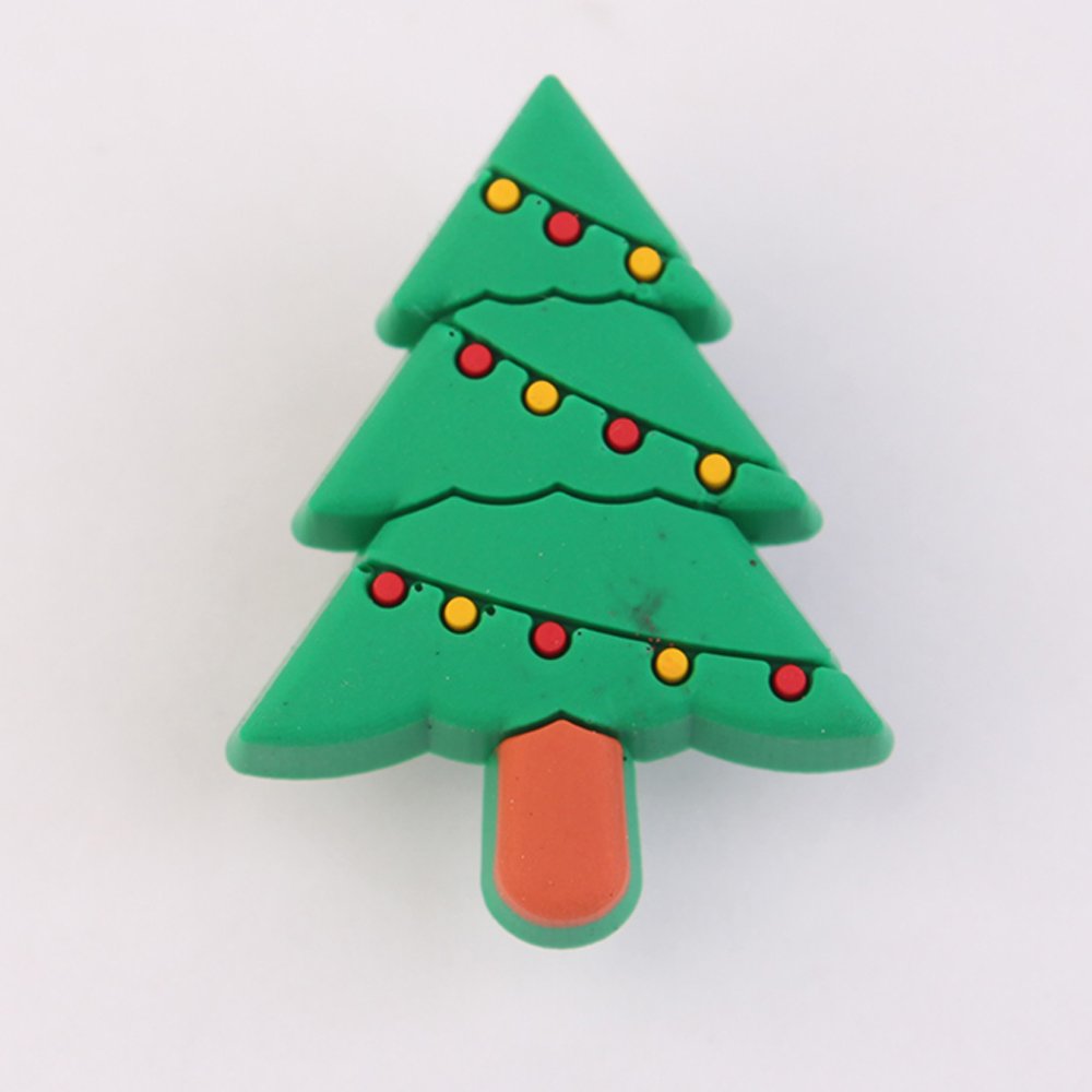 New Arrival 2023 Wholesale Custom Design Cute Santa Christmas Sweater Elk Socks Bell PVC Shoe Charms Decorations Accessories