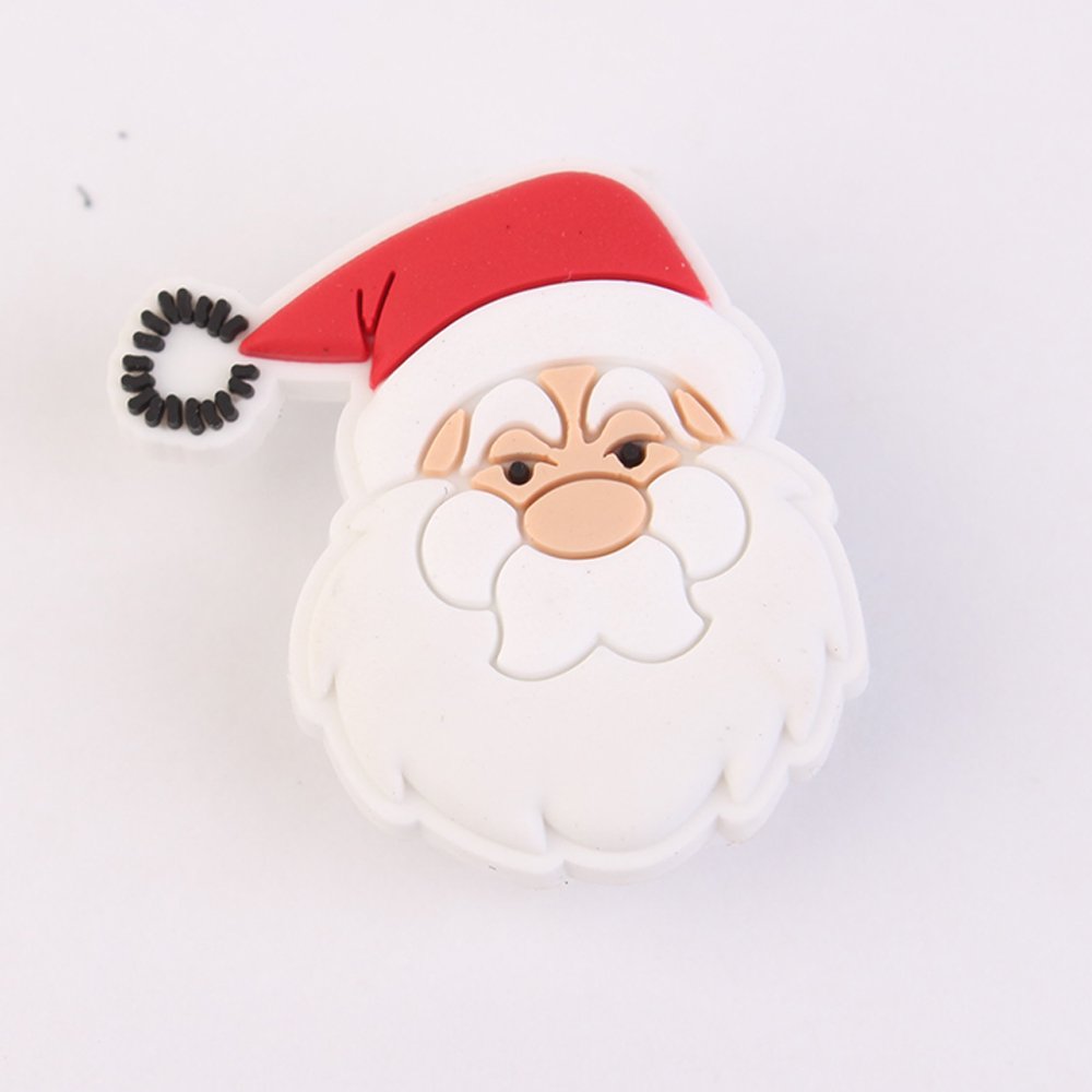 New Arrival 2023 Wholesale Custom Design Cute Santa Christmas Sweater Elk Socks Bell PVC Shoe Charms Decorations Accessories