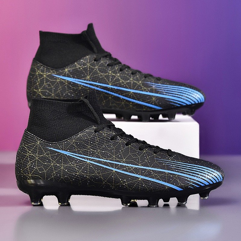 Large 47 Long Nail AG Broken Nail TF Soccer Shoes Men's Grass Training Soccer Shoes High Top Shoes for Men and Women