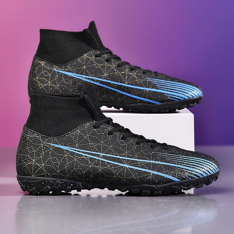 Large 47 Long Nail AG Broken Nail TF Soccer Shoes Men's Grass Training Soccer Shoes High Top Shoes for Men and Women