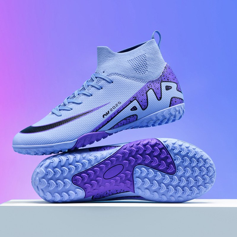 Costom Indoor Outdoor Professional Men Football Sneakers Boy Soccer boots High Ankle Men's Cleats Training Soccer shoes