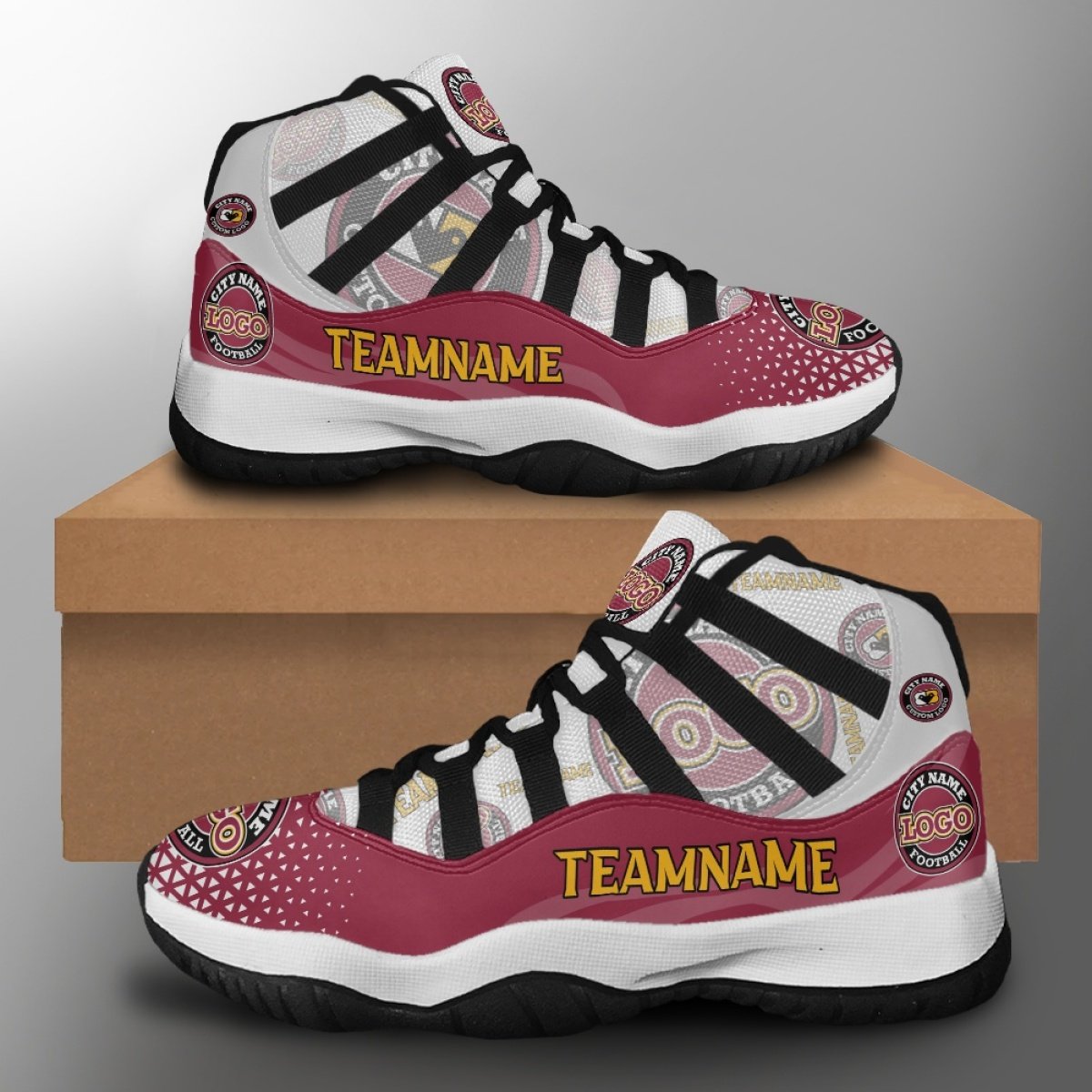 Wholesale Soccer National Football Team Print Design Sneakers Fashion Basketball Shoes Breathable Football Team Casual Shoes