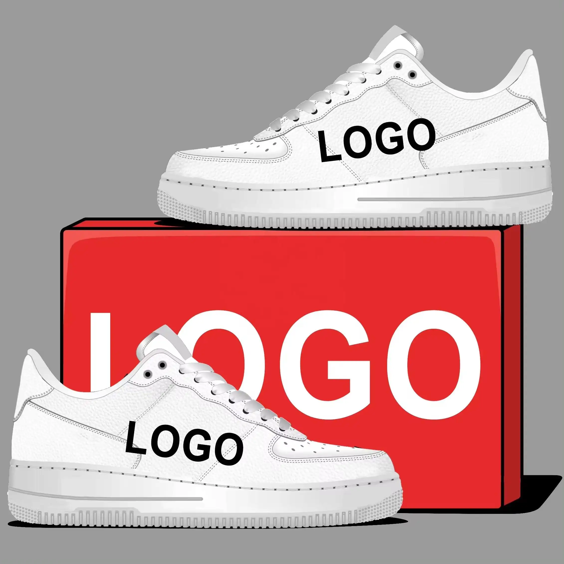 2024 New Arrival Top Quality Hot Selling Discounted Price shoes Genuine Leather white Anti Slip Unisex Air casual shoes sneakers