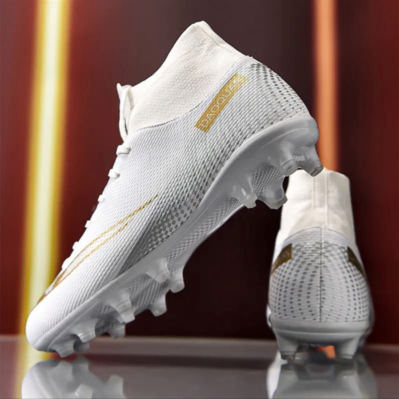 Big size Boy's and Men's Soccer Shoes High Ankle Football Boots Size 35-48 Custom Brand Football Shoes Factory price soccer shoe