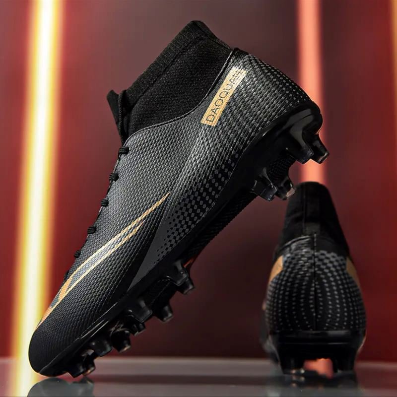 Big size Boy's and Men's Soccer Shoes High Ankle Football Boots Size 35-48 Custom Brand Football Shoes Factory price soccer shoe