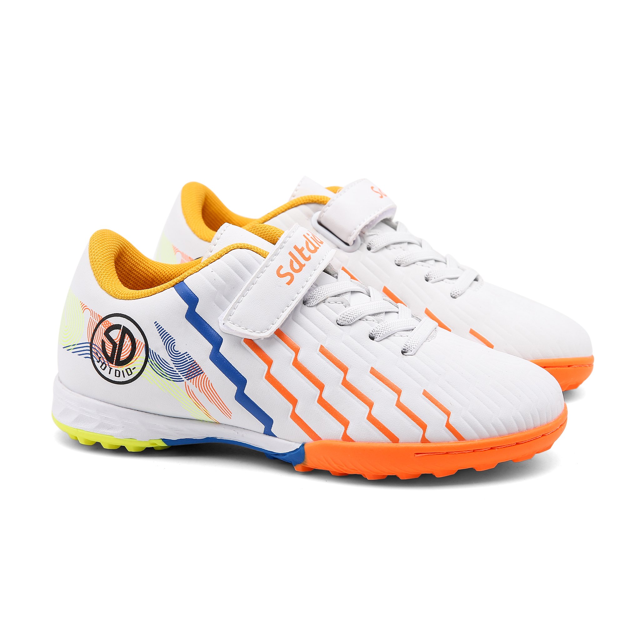 Custom Kids Hook & Loop Turf Soccer Boots Professional Football Shoes for Outdoor Indoor Training Girls Boys's Soccer Shoes