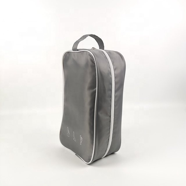 Custom Luxury Polyester Travel Zipper Shoe Bag Soccer Shoes Packaging Dust Proof Shoes Bag For Travel