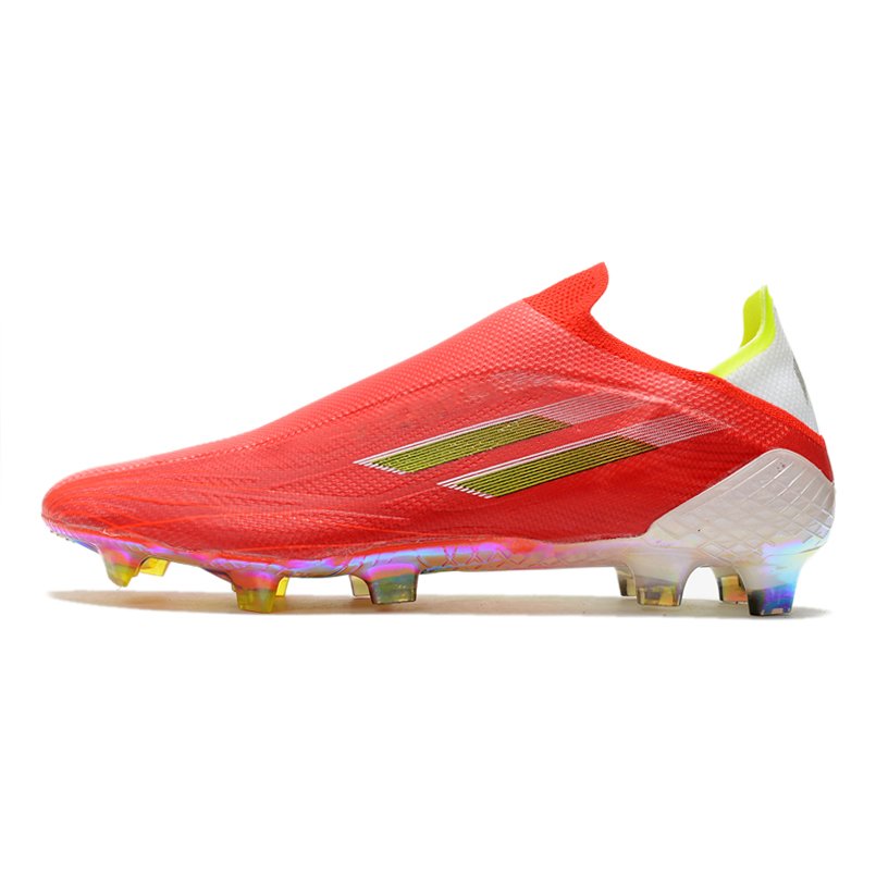 Red Black Cleats Factory Wholesale Low Ankle FG Football Boots, X SPEEDFLOW+ FG Soccer Shoes