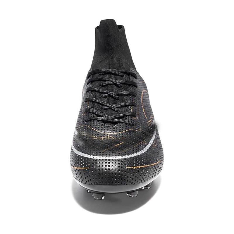 Professional Football Training Sneakers High-Top Spikes Boots Outdoor Indoor Boys Girls Men's Athletic Soccer Shoes