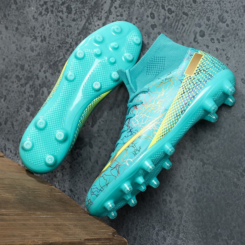 High ankle outdoor training durable Non-slip soccer shoes for sport professional spikes football boots