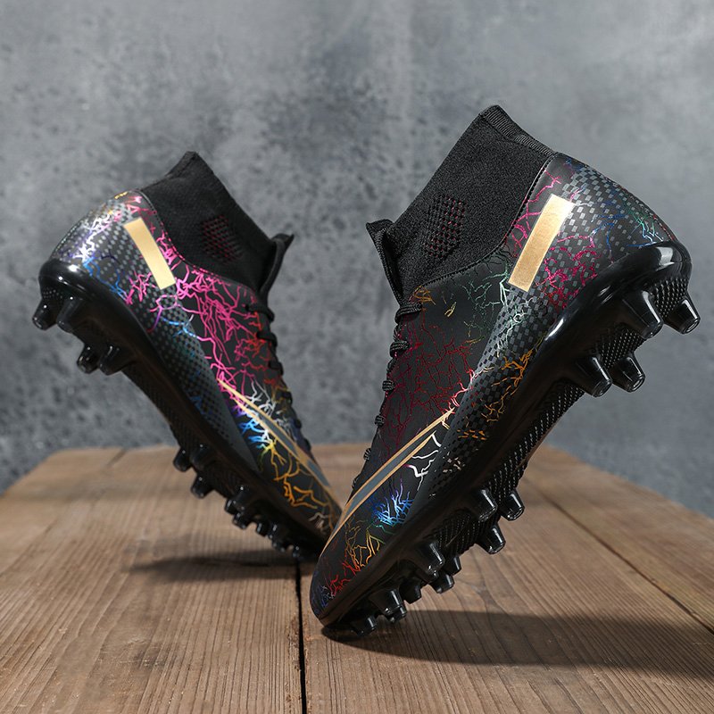 High ankle outdoor training durable Non-slip soccer shoes for sport professional spikes football boots