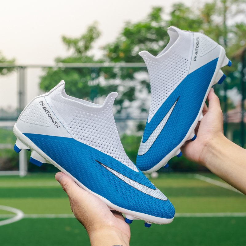 Men Football Boots High Ankle Soccer Shoes For Man High Ankle Breathable Sport Sneakers Outdoor Football Boots