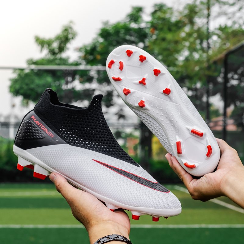 Men Football Boots High Ankle Soccer Shoes For Man High Ankle Breathable Sport Sneakers Outdoor Football Boots