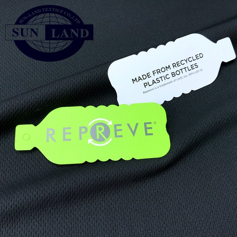 round neck sports training shirts clothing eco-friendly bottle recycle polyester repreve rpet knitting birdeye mesh fabric
