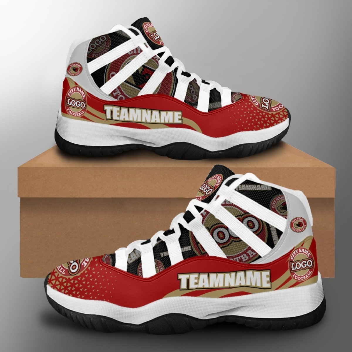 Wholesale Soccer National Football Team Print Design Sneakers Fashion Basketball Shoes Breathable Football Team Casual Shoes