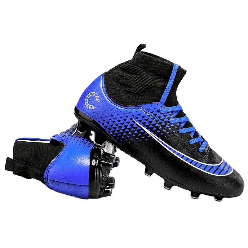 Men High Top Soccer Boots Cleats Adult Football Shoes Lightweight Men Sneakers Shipping Outdoor Grass Football Boots Male