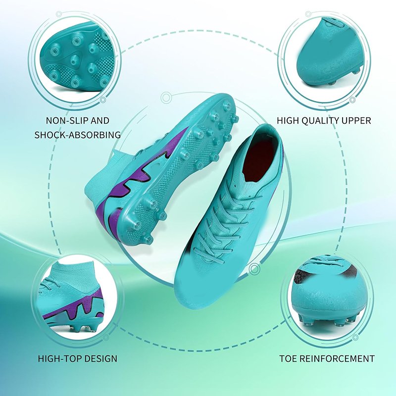 Unisex Adult Training Sports Outdoor Indoor Mens Soccer Cleats Womens Football Cleats Youth Big Boys Soccer Shoes