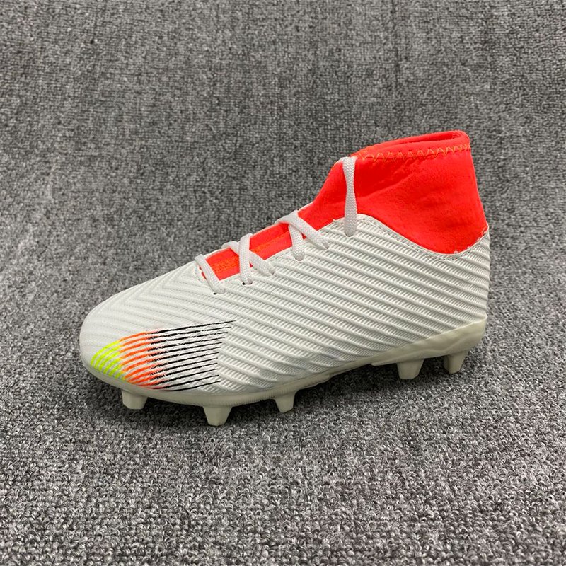 Custom Boy Outdoor Football Boots High Ankle Ag Soccer Shoes For Men Cleats Futsal For Artificial Turf Fg Unisex Football Shoes
